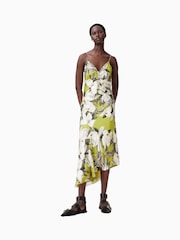AllSaints Green Alexia Dress - Image 6 of 7