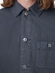 AllSaints Blue Eavis Chore 100% Cotton Jacket - Image 2 of 9