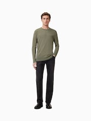 AllSaints Light Ash Green Mode Merino Crew Jumper - Image 3 of 8