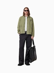 AllSaints Green Eavis Chore Jacket - Image 4 of 7