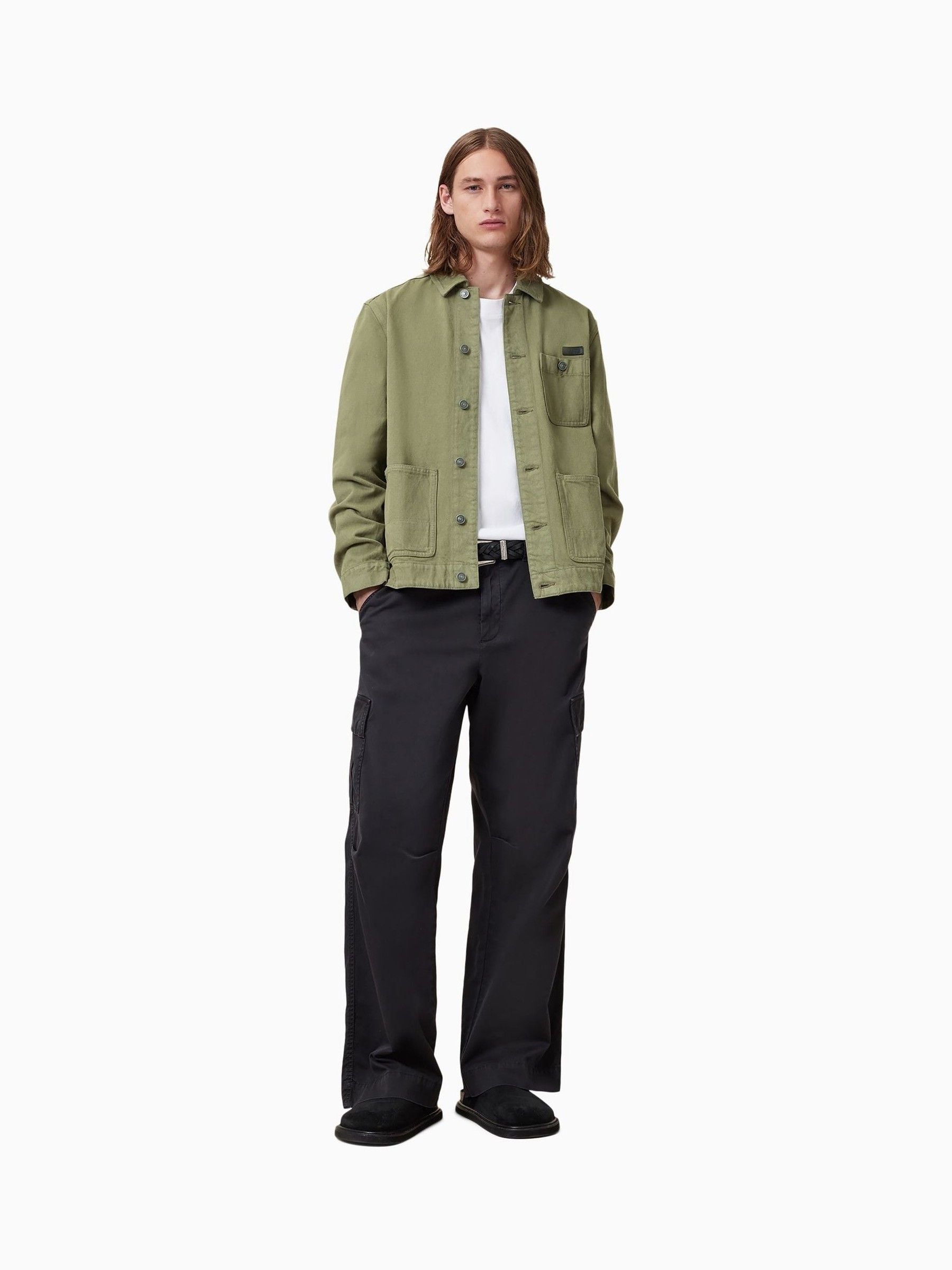 Buy AllSaints Green Eavis Chore Jacket from Next USA