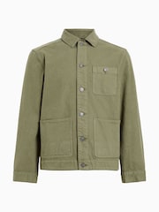 AllSaints Green Eavis Chore Jacket - Image 7 of 7