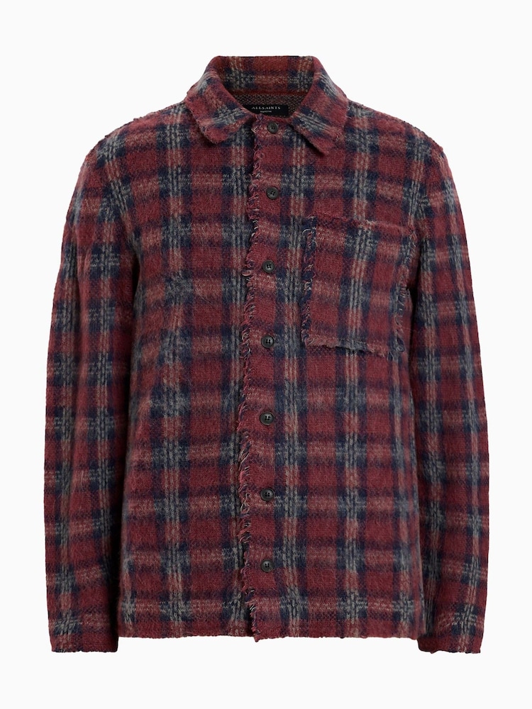 AllSaints Red Austin Cardigan - Image 6 of 6