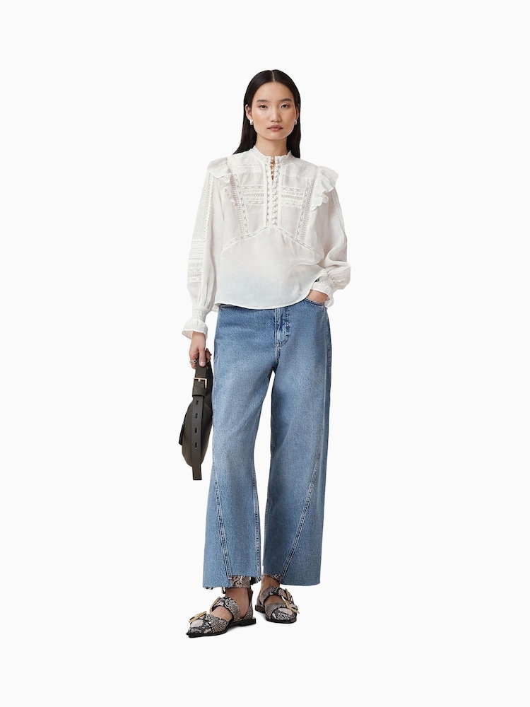 AllSaints White Heather Top - Image 3 of 7