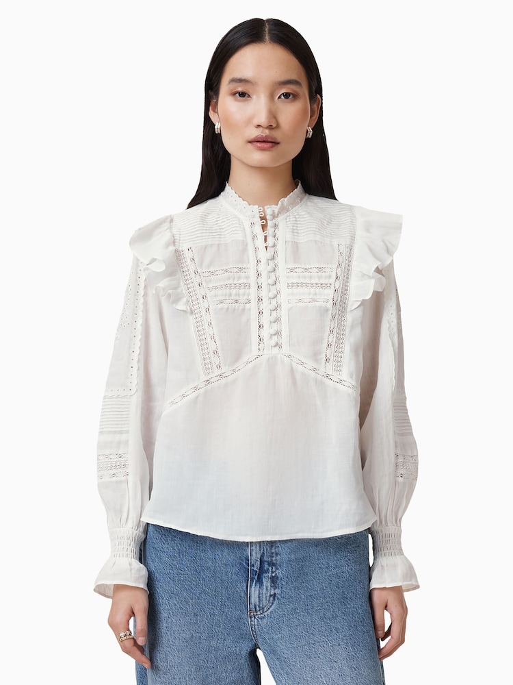 AllSaints White Heather Top - Image 4 of 7