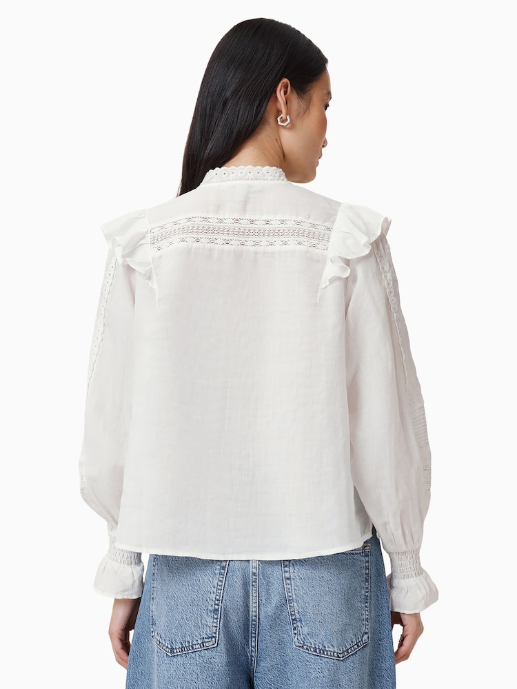 AllSaints White Heather Top - Image 6 of 7