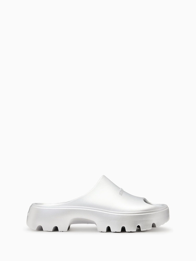 AllSaints Grey Eclipse Sliders - Image 1 of 5