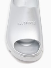 AllSaints Grey Eclipse Sliders - Image 2 of 5