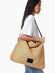 AllSaints Cream Asha Paper Shoulder Bag - Image 2 of 7