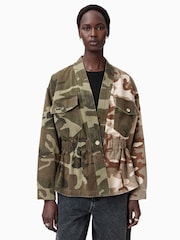 AllSaints Amelia Camo Jacket - Image 1 of 7