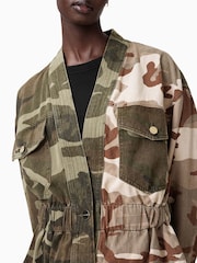 AllSaints Amelia Camo Jacket - Image 2 of 7