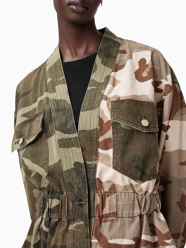 AllSaints Amelia Camo Jacket - Image 2 of 7