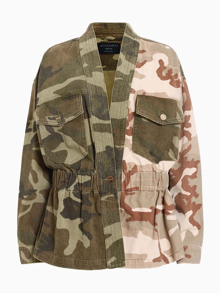 AllSaints Amelia Camo Jacket - Image 7 of 7