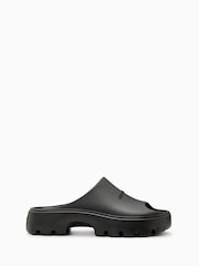 AllSaints Black Eclipse Sliders - Image 1 of 5