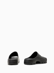 AllSaints Black Eclipse Sliders - Image 3 of 5