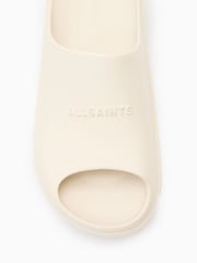 AllSaints White Eclipse Sliders - Image 2 of 5