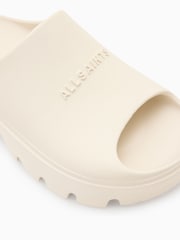 AllSaints White Eclipse Sliders - Image 4 of 5
