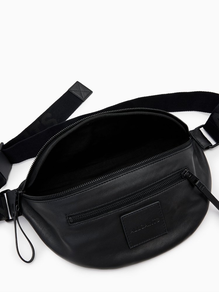 AllSaints Black Itoko Bum Bag - Image 2 of 7