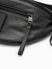AllSaints Black Itoko Bum Bag - Image 4 of 7