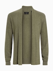AllSaints Green Mode Merino Open Car Cardigan - Image 6 of 6