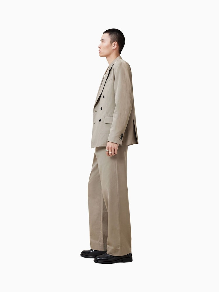 AllSaints Grey Newton Blazer - Image 6 of 9