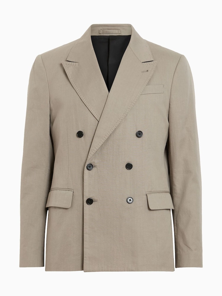 AllSaints Grey Newton Blazer - Image 9 of 9 AllSaints Grey Newton Blazer - Image 9 of 9