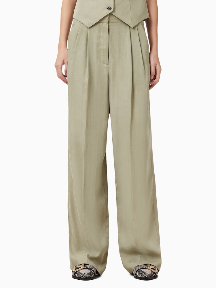 Зеленый - Брюки Allsaints Averie Ten - Изображение 2 из 7