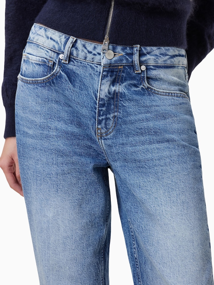 AllSaints Blue Ida Straight Jeans - Image 2 of 8