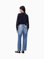 AllSaints Blue Ida Straight Jeans - Image 6 of 8