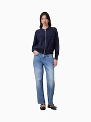 AllSaints Blue Ida Straight Jeans - Image 7 of 8