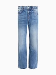 AllSaints Blue Ida Straight Jeans - Image 8 of 8