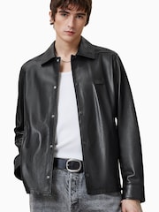 AllSaints Black Arlington Jacket - Image 1 of 7