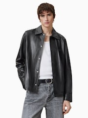 AllSaints Black Arlington Jacket - Image 4 of 7