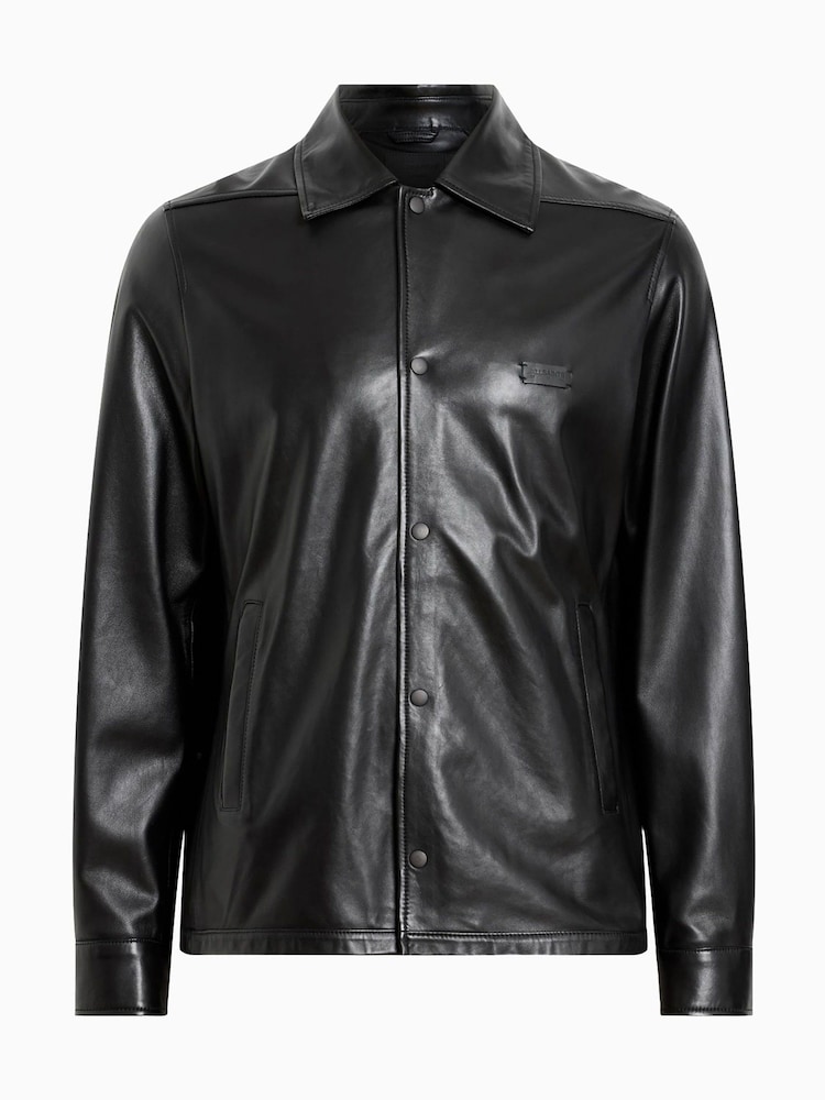 AllSaints Black Arlington Jacket - Image 7 of 7