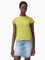 AllSaints Unity Green Anna 100% Organic Cotton T-Shirt - Image 1 of 6