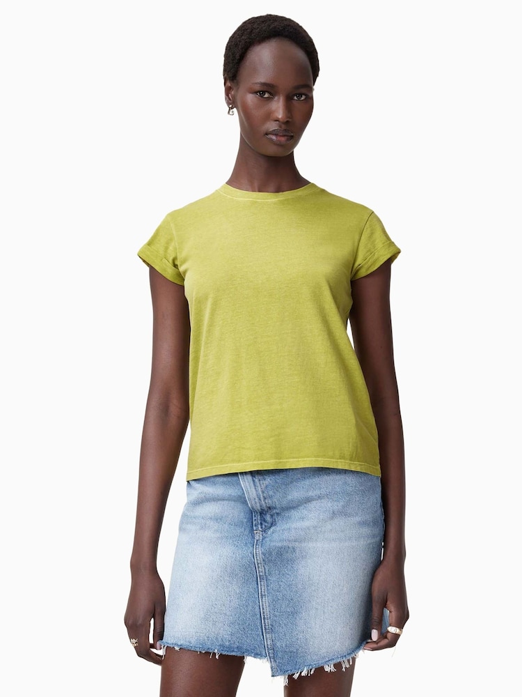 AllSaints Unity Green Anna 100% Organic Cotton T-Shirt - Image 1 of 6