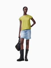 AllSaints Unity Green Anna 100% Organic Cotton T-Shirt - Image 3 of 6