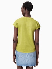 AllSaints Unity Green Anna 100% Organic Cotton T-Shirt - Image 4 of 6