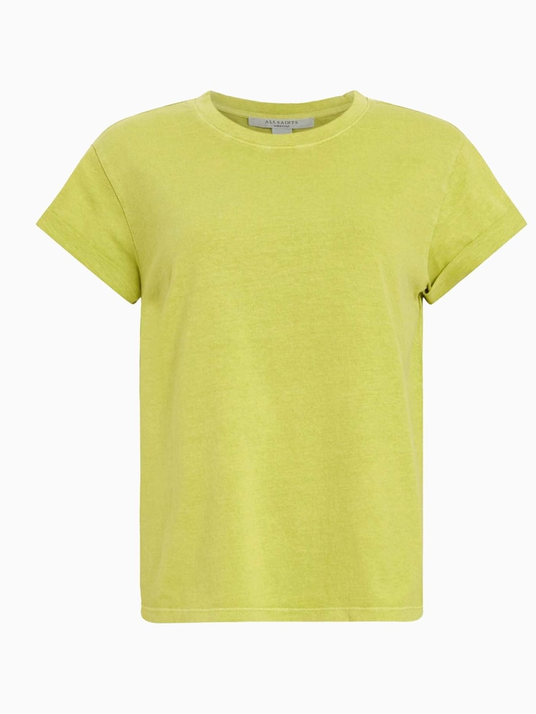 AllSaints Unity Green Anna 100% Organic Cotton T-Shirt - Image 6 of 6