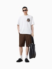 AllSaints Brown Newell Shorts - Image 1 of 8