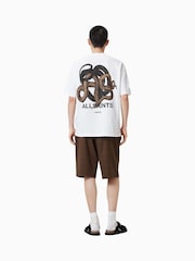 AllSaints Brown Newell Shorts - Image 3 of 8