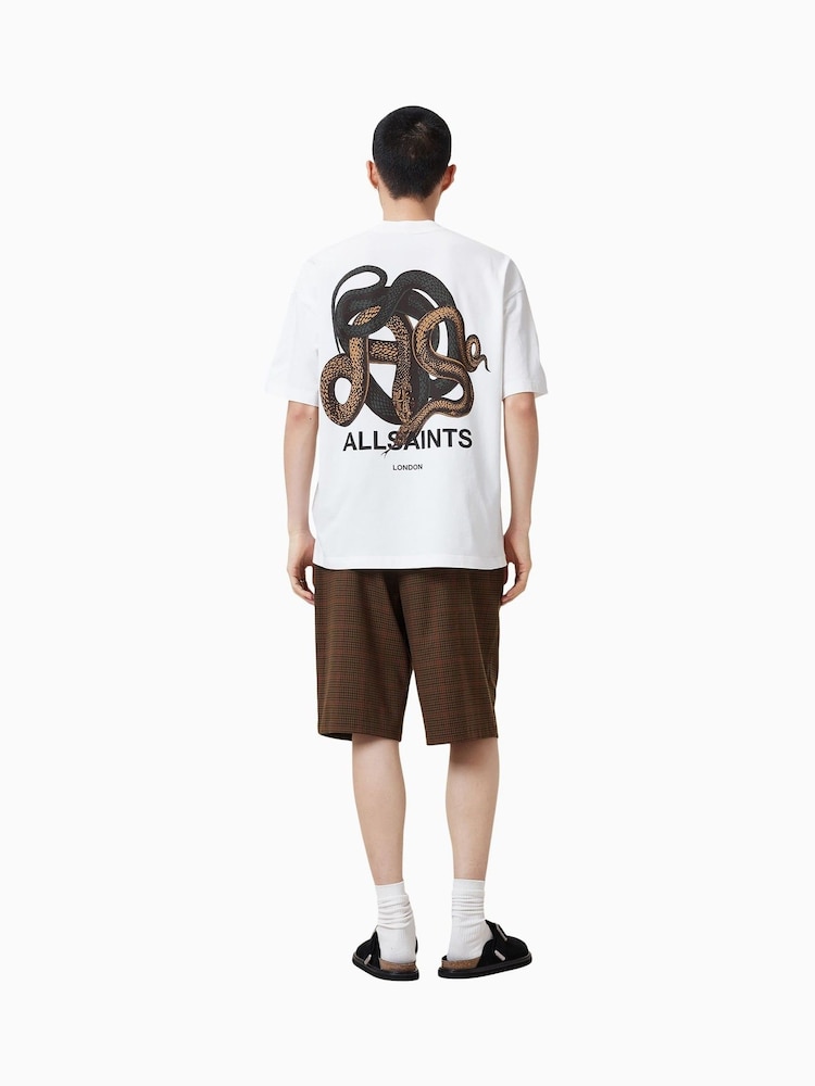 AllSaints Brown Newell Shorts - Image 3 of 8