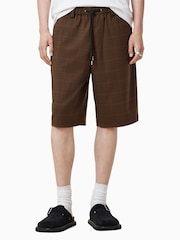 AllSaints Brown Newell Shorts - Image 4 of 8