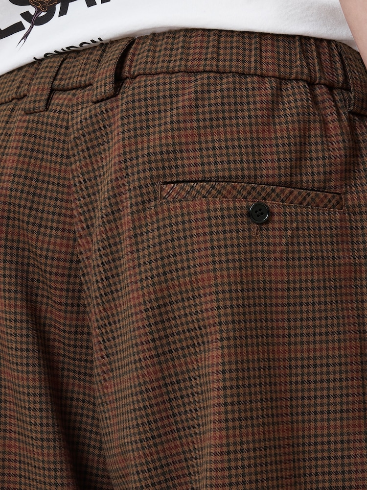 AllSaints Brown Newell Shorts - Image 6 of 8