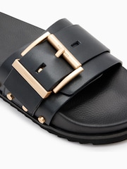 AllSaints Black Ellie Stud Sliders - Image 6 of 6