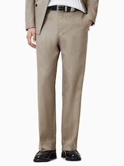 AllSaints Brown Newton Trousers - Image 1 of 6
