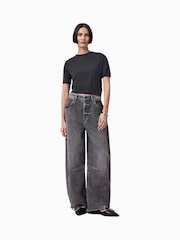 AllSaints Black Elsie T-Shirt - Image 3 of 6
