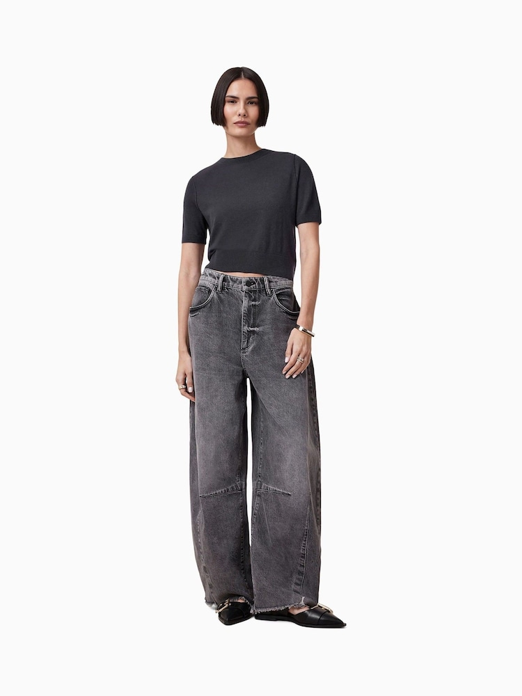 AllSaints Black Elsie T-Shirt - Image 3 of 6