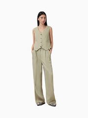 Зеленый - AllSaints Averie Ten Waistcoat - Изображение 3 из 7