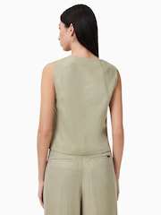 Зеленый - AllSaints Averie Ten Waistcoat - Изображение 6 из 7